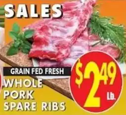 Met Foodmarkets Whole Pork Spare Ribs offer