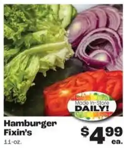 Rosauers Hamburger Fixin's offer