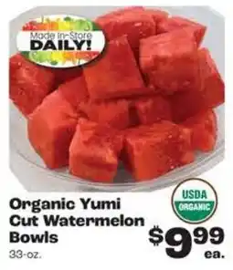 Rosauers Organic Yumi Cut Watermelon Bowls offer