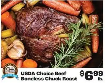 Natural Bee USDA Choice Beef Boneless Chuck Roast