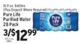 Associated Pure Life Purified Water offer