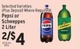 Associated Pepsi or Schweppes offer