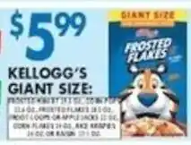 Met Foodmarkets Kellogg's giant size offer