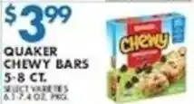 Met Foodmarkets Quaker chewy bars offer