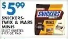 Met Foodmarkets Snickers Twix & Mars Minis offer