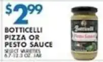 Met Foodmarkets Botticelli pizza or pesto sauce offer