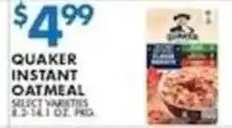 Met Foodmarkets Quaker instant oatmeal offer