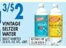 Met Foodmarkets Vintage Seltzer Water offer