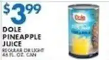 Met Foodmarkets Dole pineapple juice offer