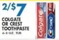 Met Foodmarkets Colgate or Crest toothpaste offer