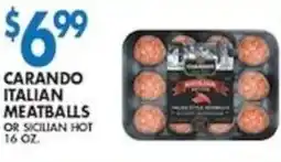 Met Foodmarkets Carando Italian Meatballs offer