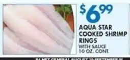 Met Foodmarkets Aqua Star cooked shrimp rings offer