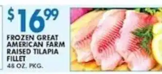 Met Foodmarkets Frozen great american farm raised tilapia fillet offer