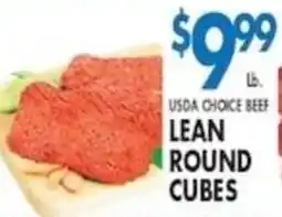 Met Foodmarkets Usda choice beef lean round cubes offer