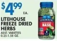 Met Foodmarkets Litehouse freeze dried herbs offer