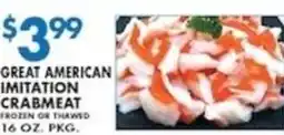 Met Foodmarkets Great American Imitation Crabmeat offer