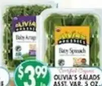 Met Foodmarkets Olivia's salads baby spinach offer