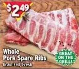 Met Foodmarkets Whole Pork Spare Ribs offer