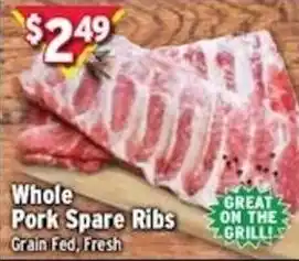 Whole Pork Spare Ribs