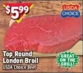 Top Round London Broil USDA Choice Beef