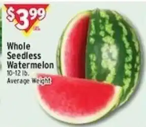 Met Foodmarkets Whole Seedless Watermelon offer