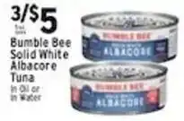 Met Foodmarkets Bumble Bee Solid White Albacore Tuna offer