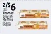 Met Foodmarkets Thomas' English Muffins offer