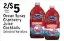 Met Foodmarkets Ocean Spray cranberry juice cocktails offer