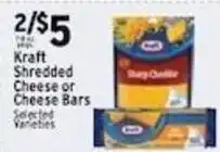 Met Foodmarkets Kraft shredded cheese or cheese bars offer