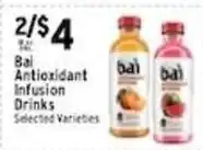 Met Foodmarkets Bai Antioxidant Infusion Drinks offer