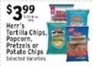 Met Foodmarkets Herr's Tortilla Chips, Popcorn, Pretzels or Potato Chips offer