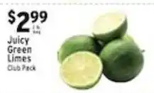 Met Foodmarkets Juicy Green Limes Club Pack offer