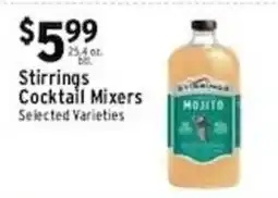 Met Foodmarkets Stirrings cocktail mixers offer