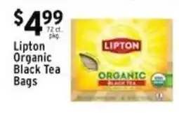 Met Foodmarkets Lipton organic black tea bags offer