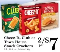 Harvest Foods Cheez-It, Club or Town House Snack Crackers offer