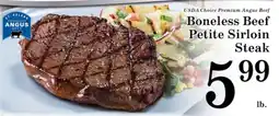 Harvest Foods St. Helens premium angus beef boneless beef petite sirloin steak offer