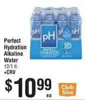 Smart & Final pH Perfect Hydration Alkaline Water offer