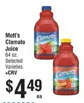 Smart & Final Mott's Clamato Juice offer