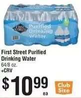 Smart & Final First Street Purified Drinking Water offer
