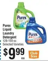 Smart & Final Purex liquid laundry detergent offer