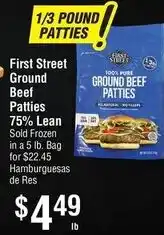 Smart & Final First Street Ground Beef Patties offer