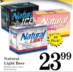 Harvest Foods Natural Light Beer offer