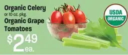 Maceys Organic Celery or Organic Grape Tomatoes offer