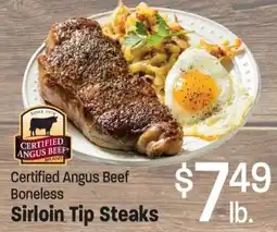 Maceys Certified Angus Beef Boneless Sirloin Tip Steaks offer