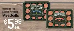 Maceys Carando meatballs offer