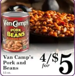 Harvest Foods Van Camp's Pork and Beans offer