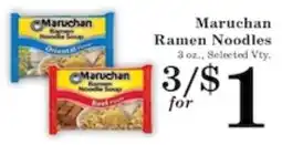 Harvest Foods Maruchan Ramen Noodles offer