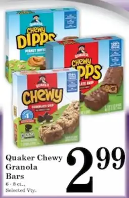 Harvest Foods Quaker Chewy Granola Bars offer