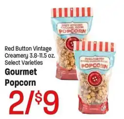 Maceys Red Button Vintage Creamery Gourmet Popcorn offer