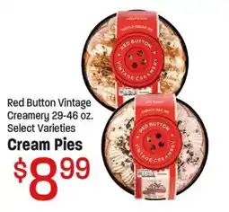 Maceys Red Button Vintage Creamery cream pies offer